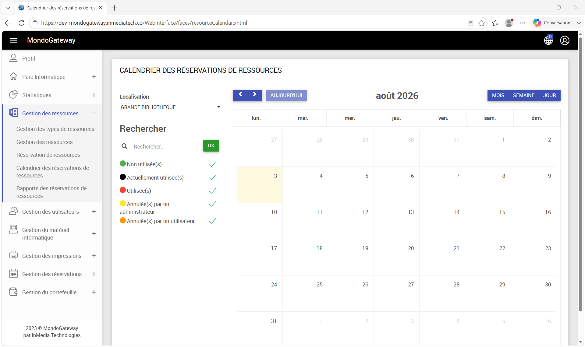 Gestion des postes & salles via MondoGateway - InMedia Technologies